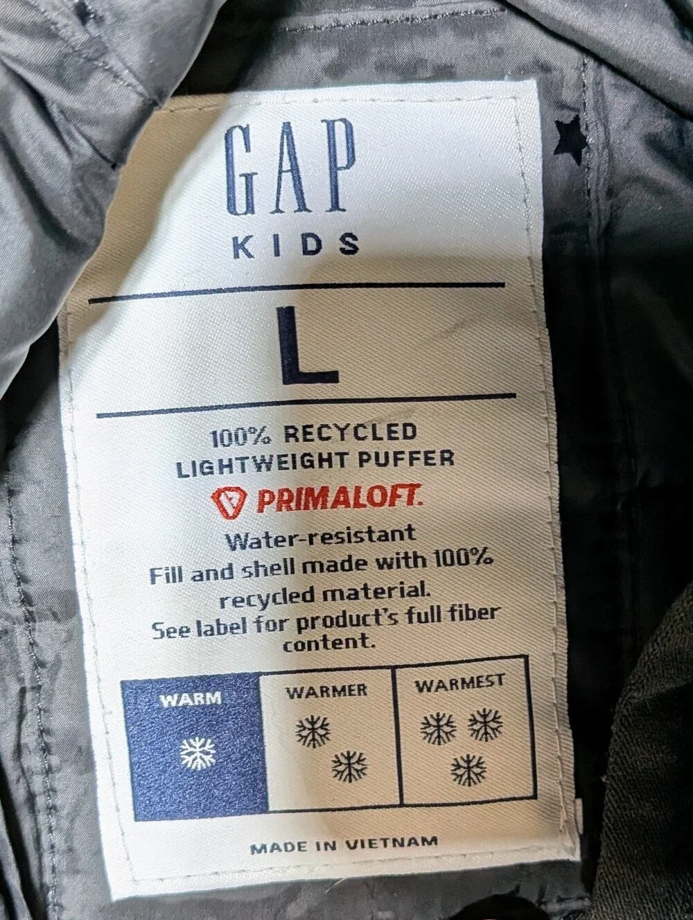 Gap Primaloft Puffer Jacket